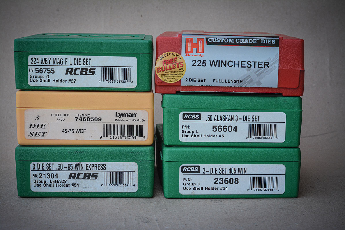 Dies are readily available for obsolete, semi-obsolete, and proprietary cartridges that allow handloaders to load ammunition and keep on shooting.